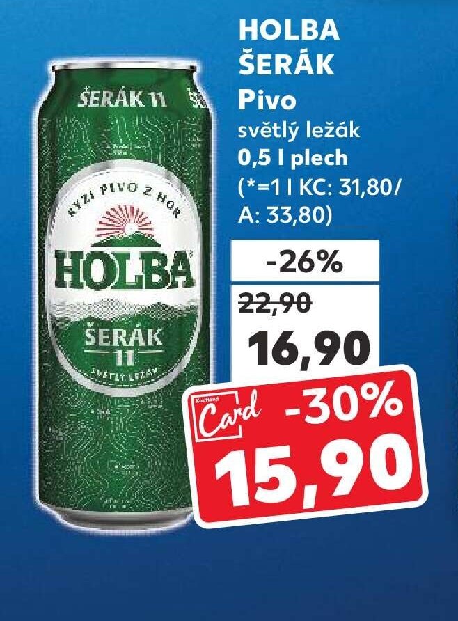 HOLBA ŠERÁK Pivo