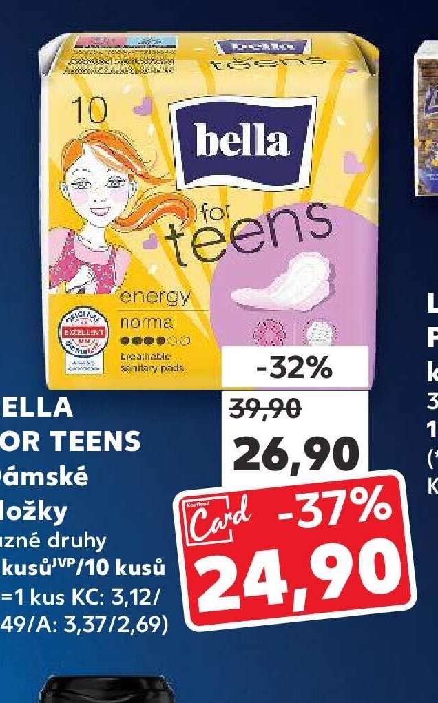 BELLA FOR TEENS Dámské vložky různé druhy 8 kusů/10 kusů