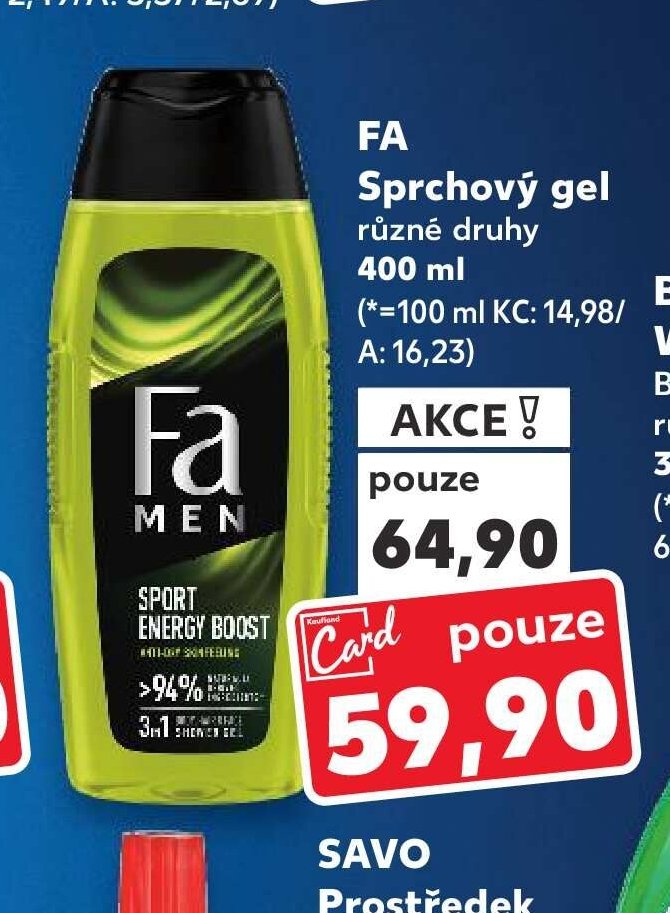 FA Sprchový gel různé druhy 400 ml