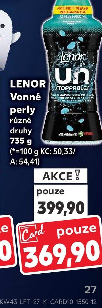 LENOR Vonné perly různé druhy 735 g