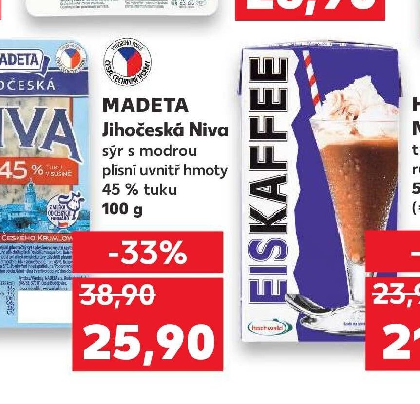 Madeta Jihočeská Niva sýr s modrou plísní 100 g - Kaufland akcniletaky.com
