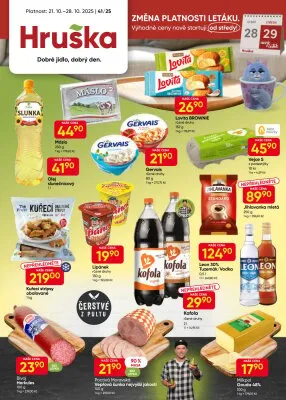 akční leták Hruška 21.10.2025-28.10.2025