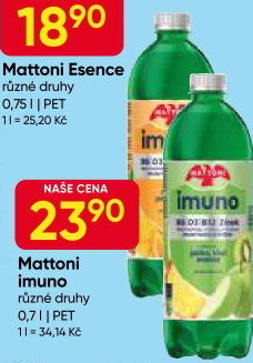 Ochucená voda Mattoni Imuno