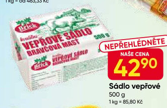Sádlo vepřové Brick