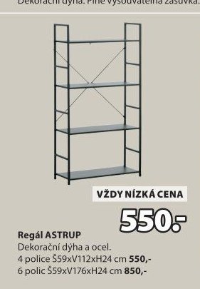 Regál ASTRUP (4 police) - Jysk akcniletaky.com