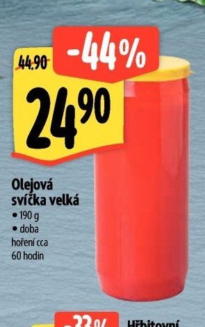 Olejová svíčka velká