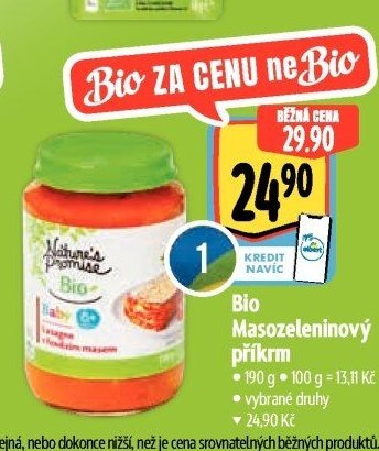 Nature's Promise Bio Masozeleninový příkrm