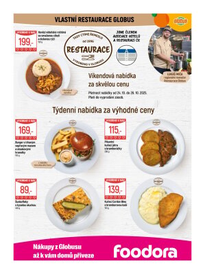 akční leták Globus 22.10.2025-27.10.2025
