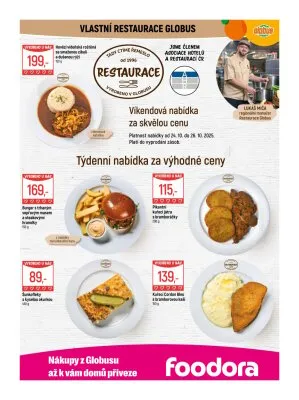 akční leták Globus 22.10.2025-27.10.2025