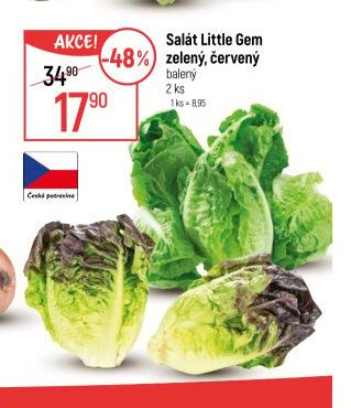 Salát Little Gem zelený, červený