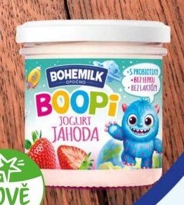 Bohemilk Boopi jogurt jahoda