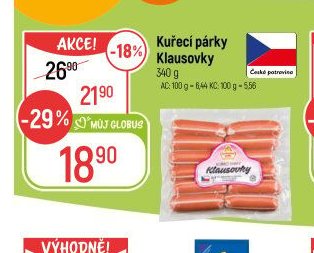 Kuřecí párky Klausovky