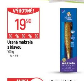 Uzená makrela s hlavou