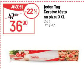 Čerstvé těsto na pizzu Jeden Tag