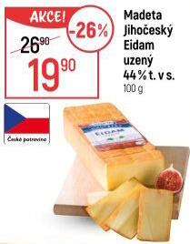 Sýr Eidam uzený 44% Jihočeský Madeta