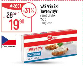 Tavený sýr Váš Výběr