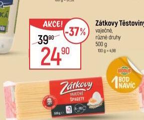 Těstoviny vaječné Zátkovy