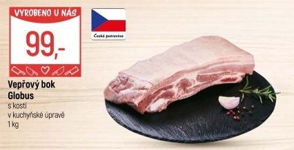 Vepřový bok s kostí Globus