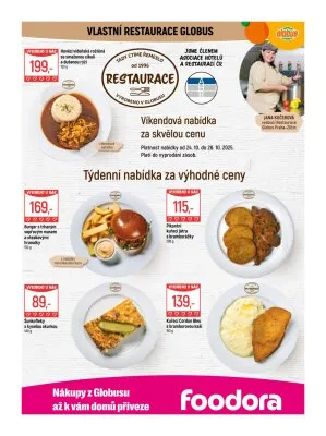 akční leták Globus 22.10.2025-27.10.2025