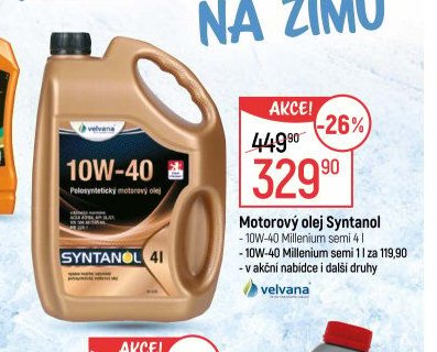 Motorový olej Syntanol