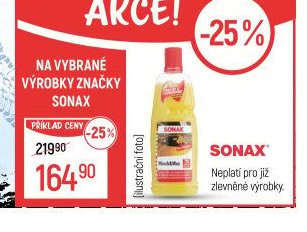 Sonax na vybrané výrobky značky