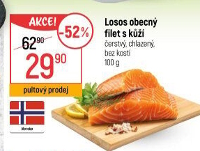 Losos obecný filety