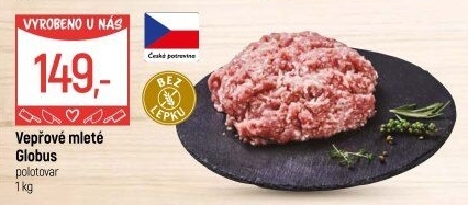 Vepřové mleté maso Globus