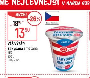Váš výběr Zakysaná smetana