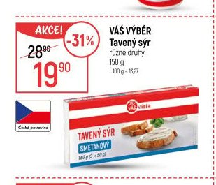 Váš výběr Tavený sýr
