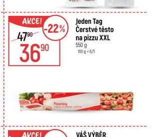 Jeden Tag Čerstvé těsto na pizzu XXL