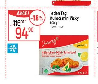 Jeden Tag Kuřecí mini řízky