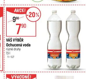 VÁŠ VÝBĚR Ochucená voda