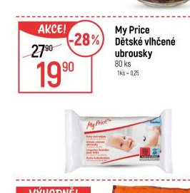 My Price Dětské vlhčené ubrousky