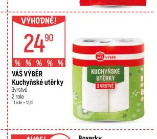 VÁŠ VÝBĚR Kuchyňské utěrky