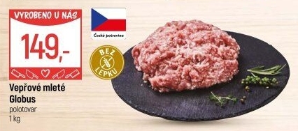 Vepřové mleté maso Globus