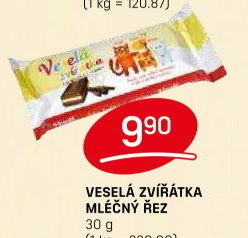 Dezert řez Veselá zvířátka