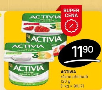 Jogurt ochucený Activia Danone