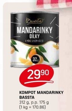 Kompot mandarinky Bassta