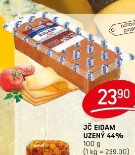 Sýr Eidam uzený 44% Jihočeský Madeta