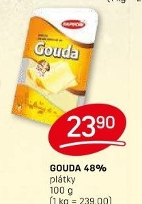 Sýr Gouda 48% Kapucín