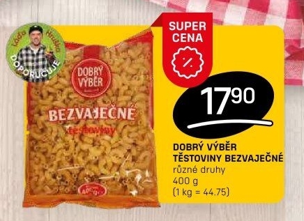 Těstoviny bezvaječné Dobrý Výběr