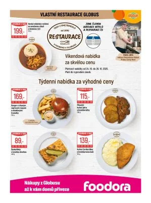 akční leták Globus 22.10.2025-27.10.2025