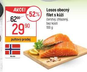 Losos obecný filety