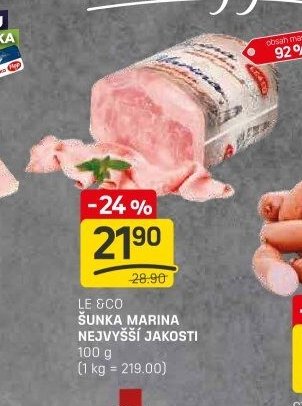 Le&Co Šunka Marina nejvyšší jakosti