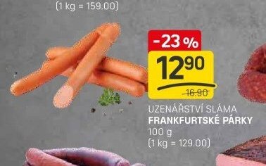 Uzenářství Sláma Frankfurtské párky