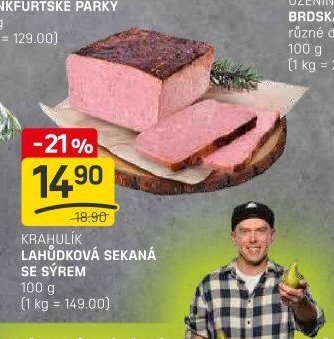 Krahulík Lahůdková sekaná se sýrem