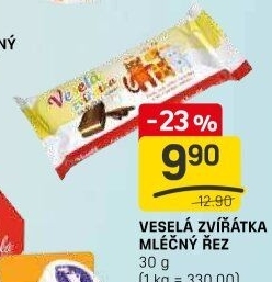 Dezert řez Veselá zvířátka