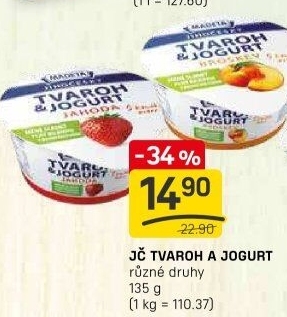 Dezert tvaroh s jogurtem jihočeský Madeta