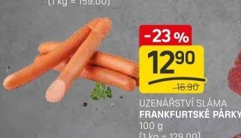 Párky frankfurtské Sláma
