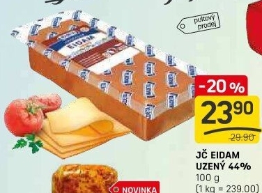 Sýr Eidam uzený 44% Jihočeský Madeta